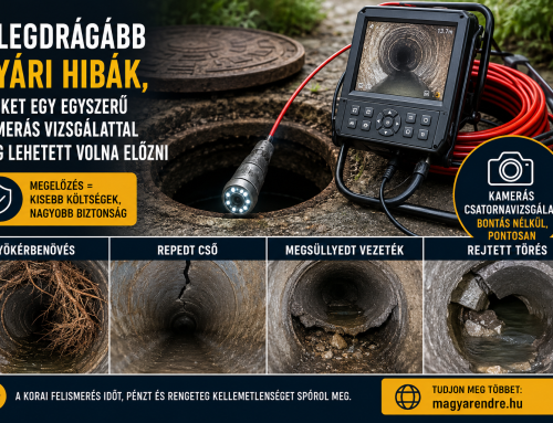 A legdrágább nyári hibák, amiket egy egyszerű kamerás csatornavizsgálattal meg lehetett volna előzni