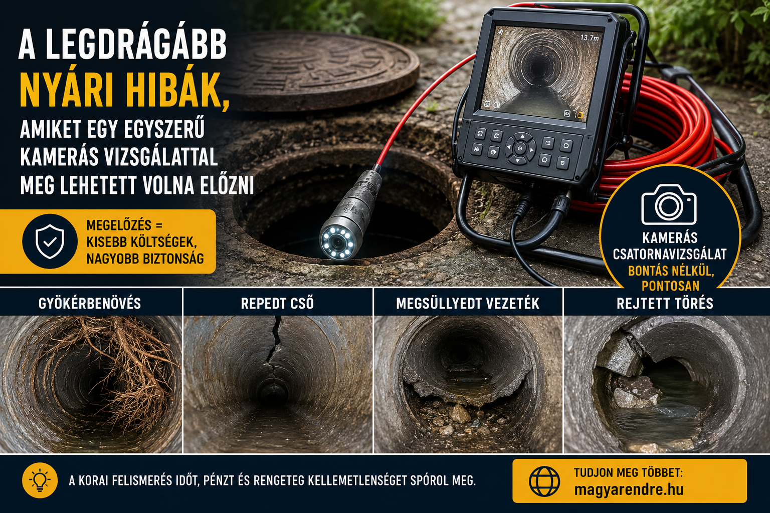 Magyar Endre a duguláselhárítás szakértő Budapesten és környékben
