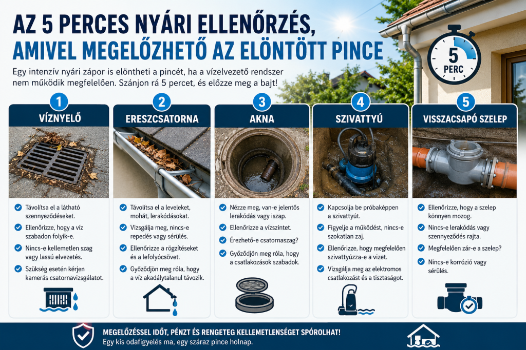 Az 5 perces nyári ellenőrzés, amivel megelőzhető az elöntött pince 2 Az 5 perces nyári ellenőrzés, amivel megelőzhető az elöntött pince