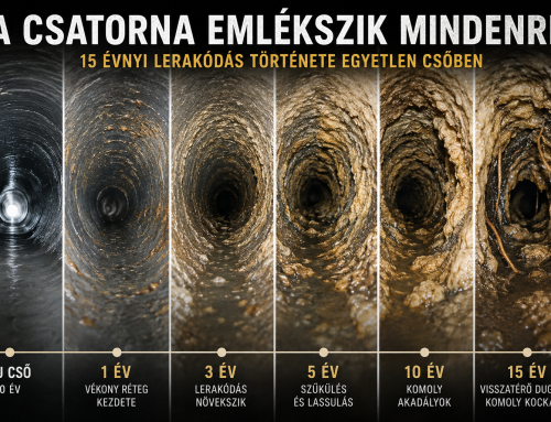 A csatorna emlékszik mindenre – 15 évnyi lerakódás története egyetlen csőben